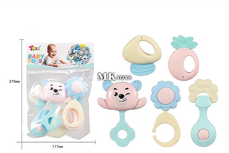 mkm269716 shaking rattle[5pcs] 袋庄婴儿摇铃5pcs