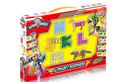 mkl128453 transformable alphabet[7pcs] 盒庄7个变形字母动物
