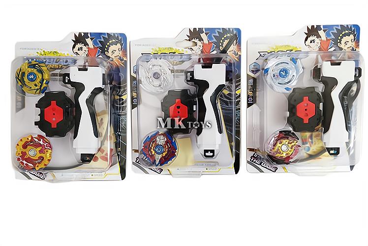 spinning tops with launcher,handgrip(6) 六款插板2粒爆旋陀螺配手