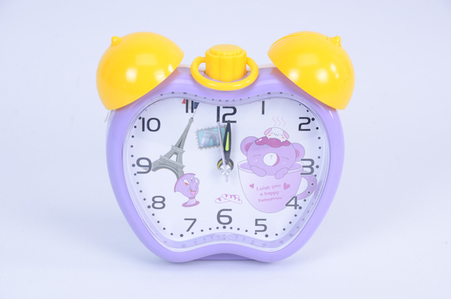 灯光苹果卡通闹钟