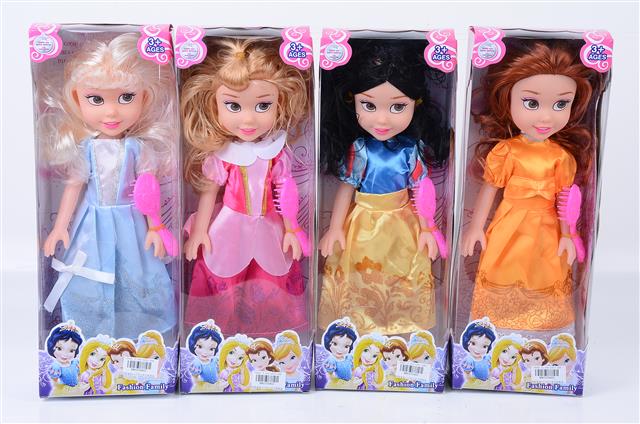 mki370403 14 inch doll with music,comb(4) 四款窗盒14寸空心音乐