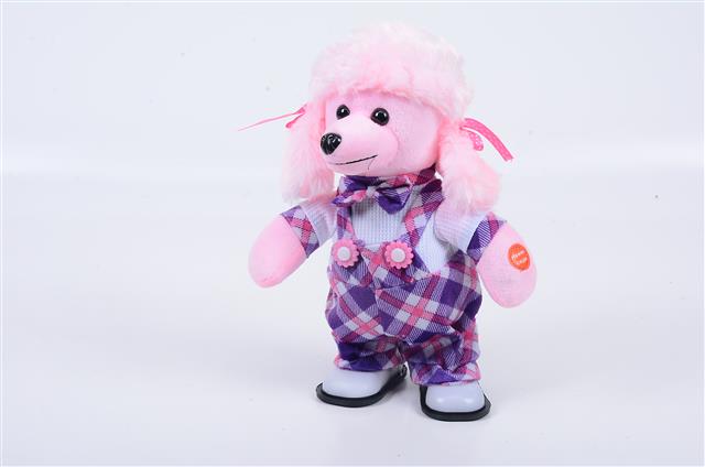 mkj342529 electric plush walking dog with music 音乐电动走路毛绒