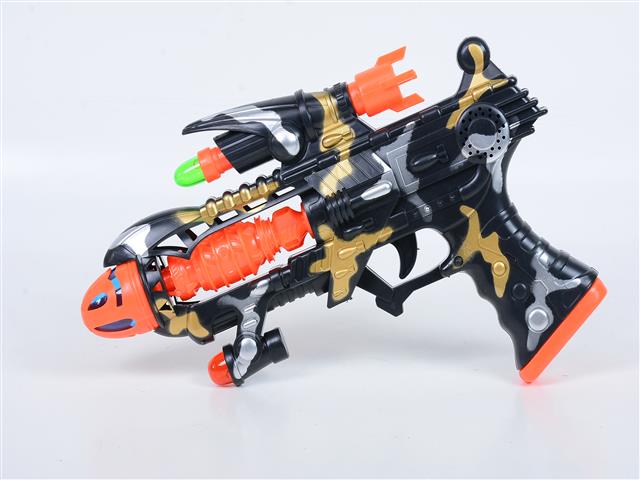 545630 electric 8 sound gun with light,ic 迷彩灯光ic电动八音枪