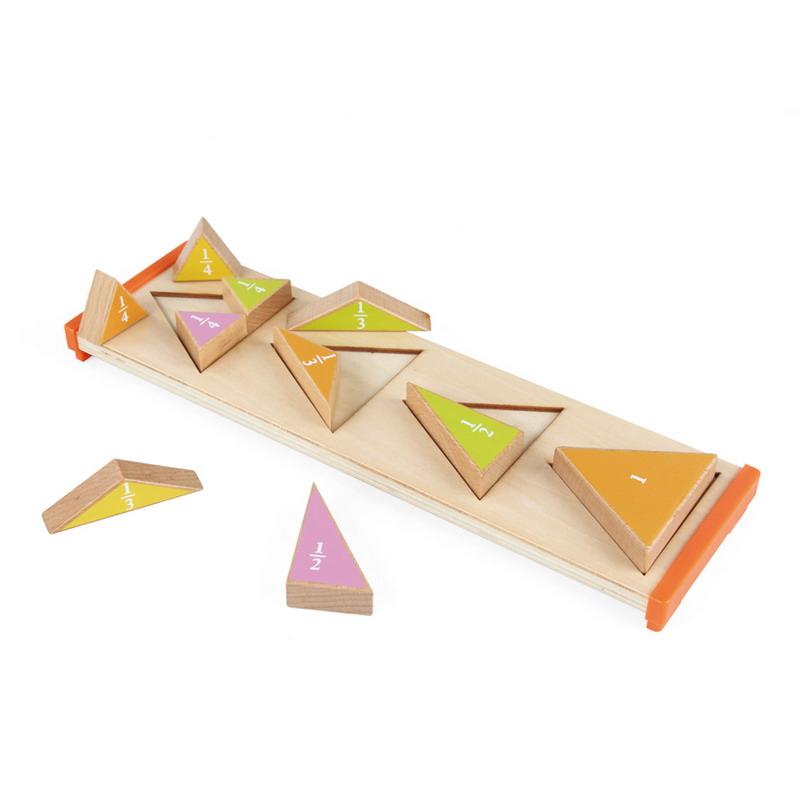 mkn061329 wooden puzzle 热缩膜木制分割三角形拼图 mktoys,all
