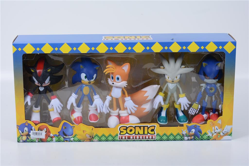 7 inch toy[5pcs](2) 二款窗盒5只7寸超级索尼克公仔 mktoys,美佳玩具